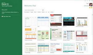 Excel 2013技术预览版截图
