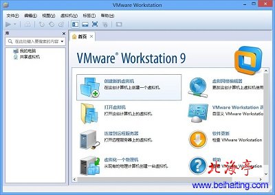 VM虚拟机教程:如何安装win7系统---VMware虚拟机打开后界面
