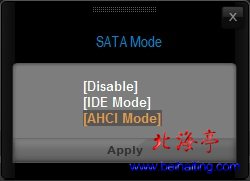 UEFI BIOS如何设置硬盘AHCI模式---SATAMode设置界面