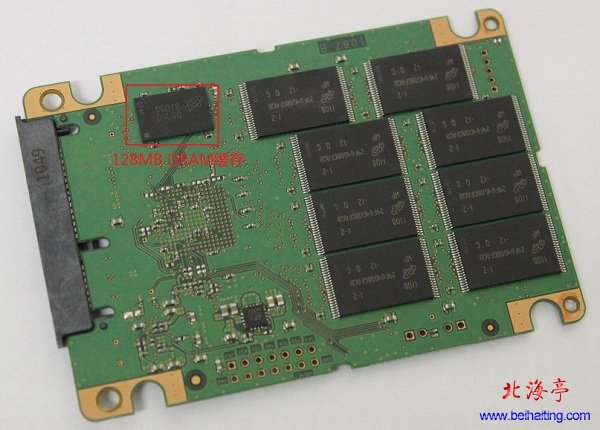 固态硬盘入门知识:ssd固态硬盘内部结构及工作原理---SSD固态硬盘内部背面图片