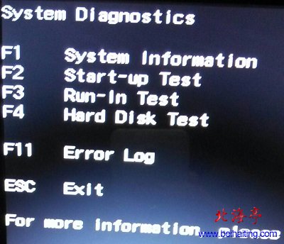 电脑开机不进了系统提示System Diagnostic问题截图