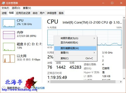 如何在Win10桌面添加CPU使用率小工具---任务管理器操作