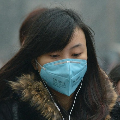 雾霾图片:不要让口罩遮住美丽容颜2