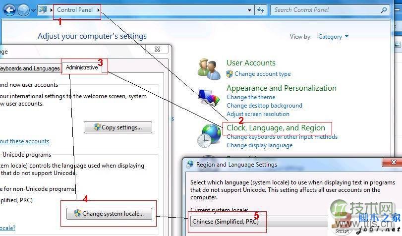 windows 7英文版中文显示乱码 很多软件无法安装的解决方法
