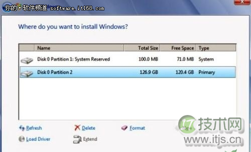 windows 7安装过程中无法分区以及分区无法格式化的解决方法