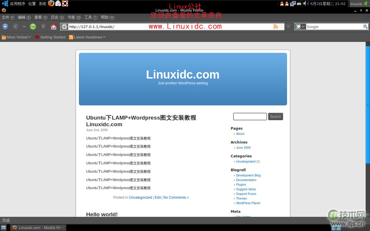 Ubuntu 9.10下搭建LAMP服务器完全图解教程