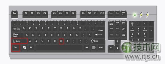 windows 7新建文件夹的快捷键Ctrl+shift+N