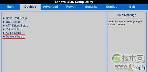 联想电脑windows 7系统在BIOS里面启用网卡教程