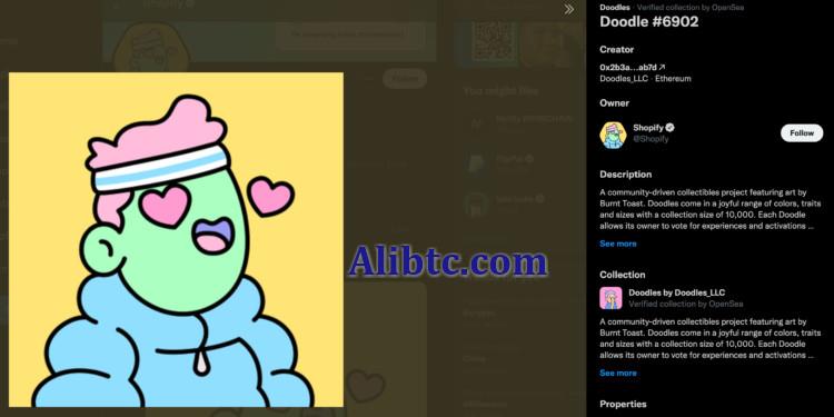 电商巨头Shopify更换推特头像为蓝筹NFT Doodles