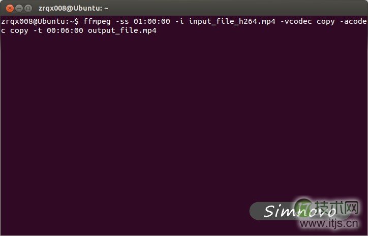 在ubuntu下使用ffmpeg并通过一段命令分割视频