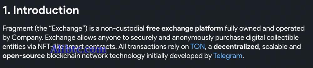 Telegram推出NFT拍卖场Fragment!首批用户名开启竞拍 仅接受Ton支付