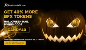比特币跌破 11 万美元，但 BlockchainFX ($BFX) 投资者庆祝万圣节特别代币奖励激增 40%