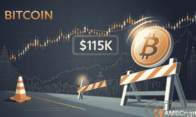 比特币交易员利用 11.5 万美元期权墙限制上涨,对冲强势