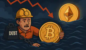 加密货币市场陷入恐慌：比特币矿工陷入债务泥潭，以太坊上涨