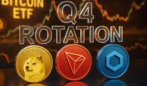 比特币 ETF 资金流出放缓——DOGE、TRON 和 LINK 被评为第四季度轮换前最值得购买的加密货币