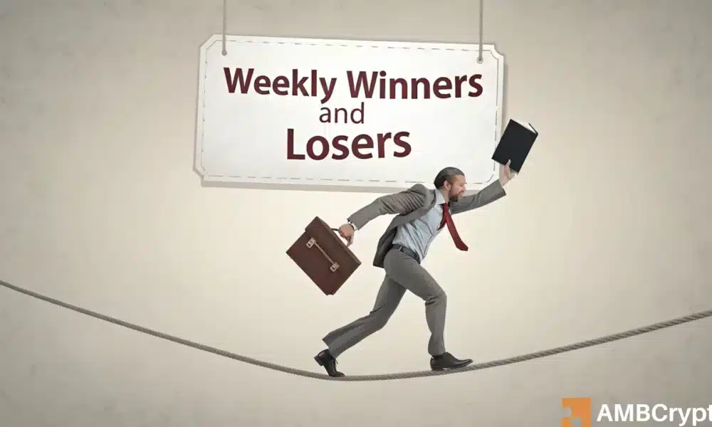 加密货币市场的每周赢家和输家——TAO、ENA、FET、ZEC