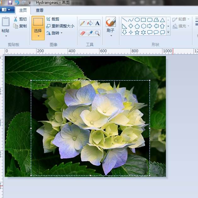 Windows7画图也能调整图片大小