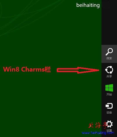 Win8 Charms栏是什么,Win8 Charms栏的作用是什么---Win8 Charms栏