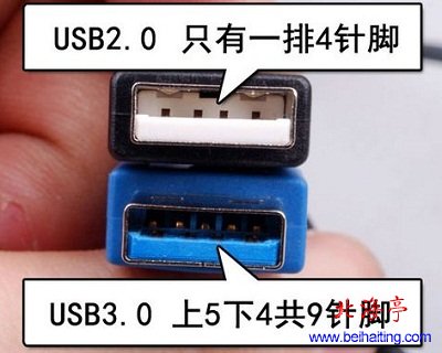 怎样区分U盘是USB3.0 U盘还是USB2.0 U盘---U盘针脚数