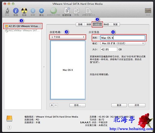 VM10虚拟机安装MAC OS X10.9系统图文教程---设置磁盘