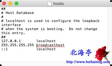 苹果Mac hosts文件在哪里,Mac怎么修改hosts文件---MAC Hosts文件