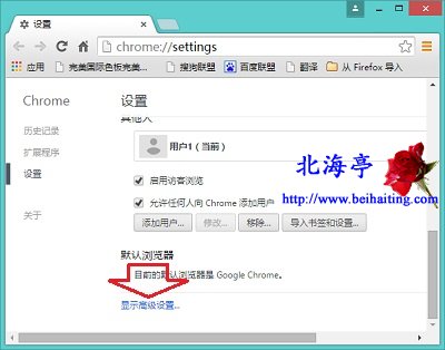 谷歌Chrome浏览器下载的文件默认保存位置在哪里,怎么更改---显示高级设置按钮