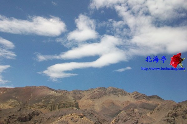 河北骑行新疆日记(吐鲁番至达坂城)---蓝天高山