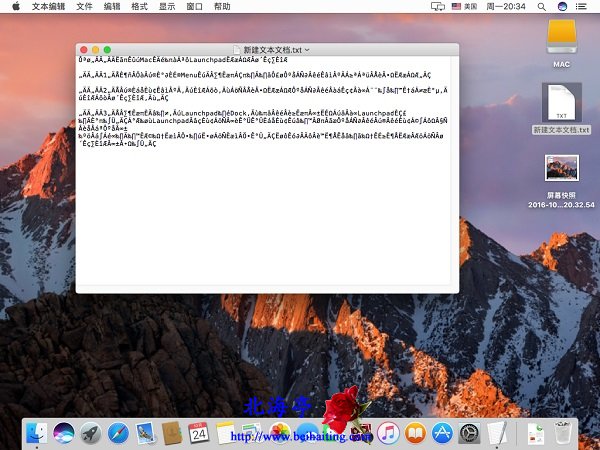 苹果Mac打不开txt文件乱码