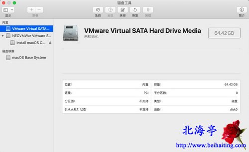VMware15虚拟机安装Mac OS X 10.15系统图文教程-选择磁盘